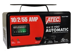 9060 ATEC Automotive Battery Charger 6/12V 15/2A Automatic 55A Start (New Old Stock)