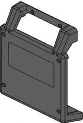 PPM001 Reftec Left Plastic Panel (Black, No Feet)