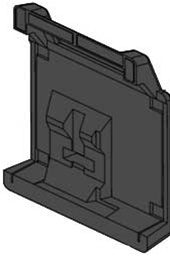 PPM002 Reftec Right Plastic Panel (Black, No Feet)