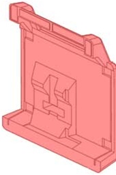 PPM008 Reftec Right Plastic Panel (Red - No Feet)