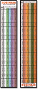 118039 Robinair Refrigerant Pressure Temperature Chart