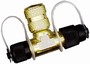 15555 Robinair Vacuum Pump Inlet Adapter 1/4" Female Flare Swivel X 1/4" Male Flare X 1/2" ACME