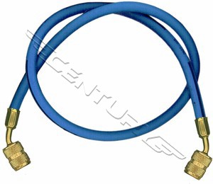 19372 Robinair 36" Blue Double Quick-Seal Enviro-Guard Tank Hose 1/4" Flare