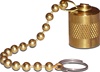 40570 Robinair Premium 1/4 Brass Cap With Capture Chain