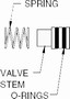 41464 Robinair Stem Assembly For 41400 Series Manifolds