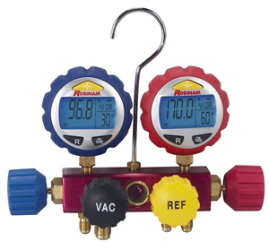 43160 Robinair 4-Way Manifold With Digital Gauges - No Hoses