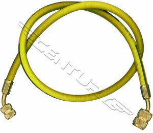 19299 Robinair 36" Yellow Quick-Seal Enviro-Guard Tank Hose 1/4" Flare