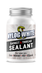 RT203W Refrigeration Technologies NYLOG WHITE 8oz Sealant (12-Pack)