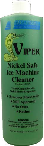 RT500N Refrigeration Technologies Viper Nickel Safe Ice Machine Cleaner (16  oz Bottle)