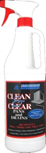 RT800S Refrigeration Technologies Clean & Clear Condensate Pan and Drain Treatment (Quart Spray Bottle)