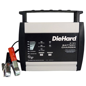 DH-6A Schumacher Die Hard 2/4/6 Amp 6/12 Volt 5-Stage Automatic Automotive Battery Charger, Maintainer