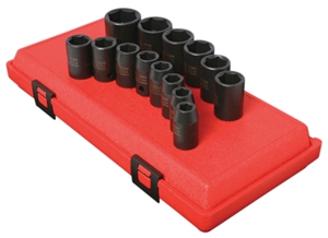 2652 Sunex Tools 14 Pc. 6-Point Standard Metric Impact Socket Set