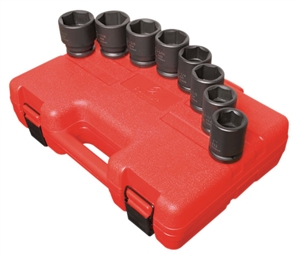 4680 Sunex Tools 8 Pc. 3/4” Dr. Fractional 6-Point Standard Impact Socket Set