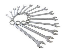 9714 Sunex Tools 14 Pc. Raised Panel Combination Wrench Set, Fractional