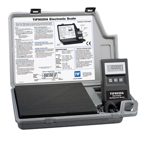 9020A TIF Slimline Manual Refrigerant Scale 200 lb.