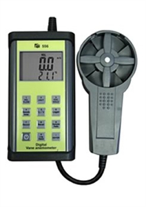 556C1 TPI Digital Vane Anemometer W/ Temperature Air Flow Calculation (Cfm) Carrying Case