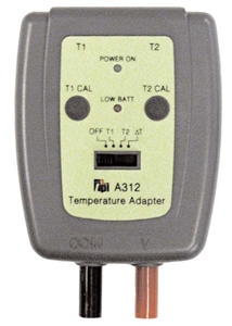 A312 TPI Dual Input Temperature Adapter -40 To 1,800 F Range W/ Two Gk11M Probes