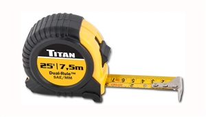 10907 Titan 25' Dual Rule Tape Measure