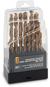 11006 Titan 22pc Titanium Drill Bit