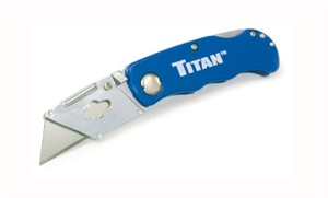 11018 Titan Folding Utility Knife - Blue