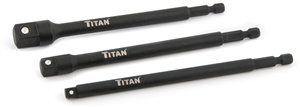 12086 Titan 3pc 6in Long Socket Adapter Set