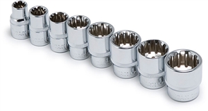 15202 Titan 8pc 3/8in Dr. Metric Spline Set