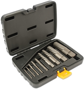 16082 Titan 9 pc. Spiral Flute Screw Extractor Set