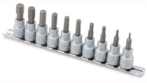 16134 Titan 10pc 3/8in Dr. Metric Hex Bit Socket Set