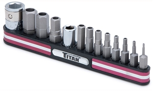 16135 Titan 13pc TR SAE Hex Bit Socket Set