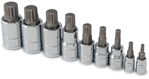 16144 Titan 9pc Triple Square XZN Socket Bit Set