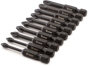 16233 Titan 10pc 2in Impact Bit Set