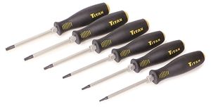 17210 Titan 6pc Tamper Resistant Star Driver Set