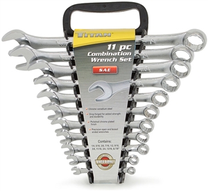 17327 Titan 11pc SAE Raised Panel Combo Wrench Set