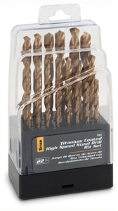 32963 Titan 22pc Titanium Drill Bit