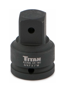42356 Titan 1/2in F to 3/4in M Impact Socket Adaptor