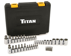 54137 Titan 43pc Master Star Bit Socket Set