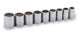 62500 Titan 9pc. 1/2in Drive SAE Socket Set