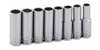 62700 Titan 8pc. 1/2in Drive Metric 12-Point Deep Socket Set