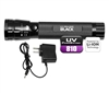 413065 UView UV Phazer Black (Rechargeable) Focusing Light with UV Enhancing Glasses Lithium Ion Battery & Charger