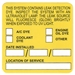 982564 Uview Service Stickers Strip Of 32 Service Stickers