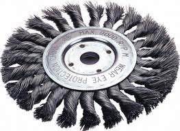 1423-2113 Firepower Wheel Brush 4" Knot. Wire