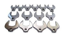 7814 V8 Hand Tools 14 Pc. Jumbo Crowfoot Wrench Set - Fractional 1-1/16” To 2”