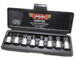 XZN100 VIM Tools XZN Triple Square Bit Socket Set