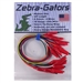 ZG003 Zebra Instruments Zebra-Gators 8 Piece Medium Size Alligator Lead Set