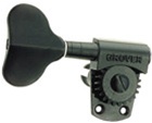 Grover 145BC4 Titan Bass Tuning Machines Guitar Tuners 4 Inline Black Chrome