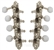 Grover 409FN F-Style Mandolin Tuning Machines 4 x 4 Tuners Set - Nickel with Pearloid Buttons