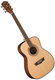 Washburn AF5K Apprentice Series Folk Body Acoustic Guitar with Hard Case