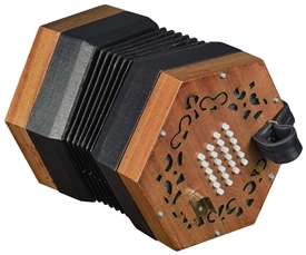 Trinity College AP-2248 English-Style 48-Button Concertina - Walnut w/ Bag