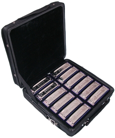 Johnson BK-520 Blues King Harmonica Set - 12 Keys w/ Carrying Case