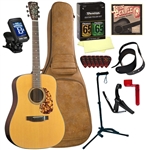 Blueridge BR-140 Dreadnought Acoustic Guitar Deluxe Package Bundle Combo